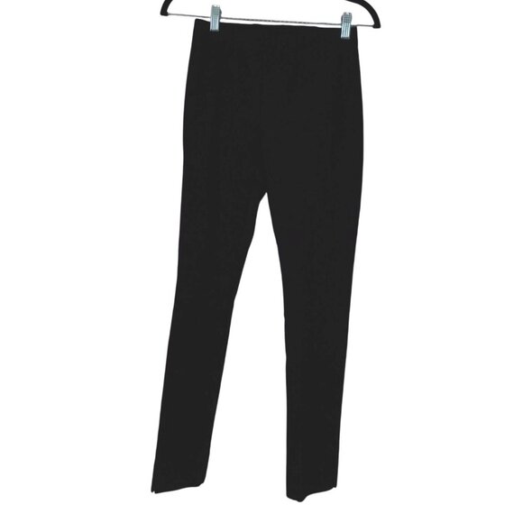 Via Masini 80 Womens Black Slim Fit Trousers Sz M Made In Italy Stretch - Picture 1 of 10